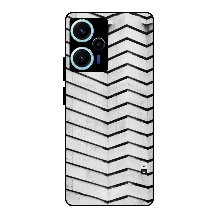 Wall Zig Zag Metal Back Case for Poco F5