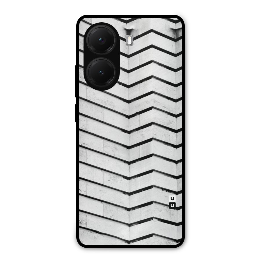 Wall Zig Zag Metal Back Case for Poco X7 Pro