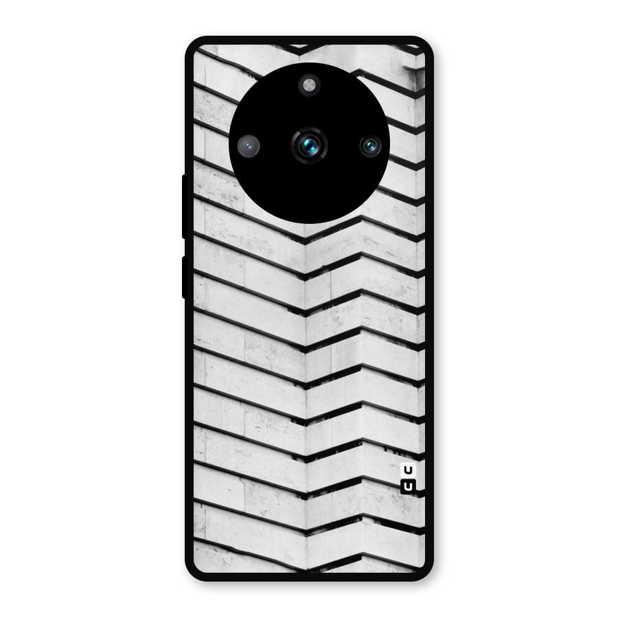 Wall Zig Zag Metal Back Case for Realme 11 Pro Plus