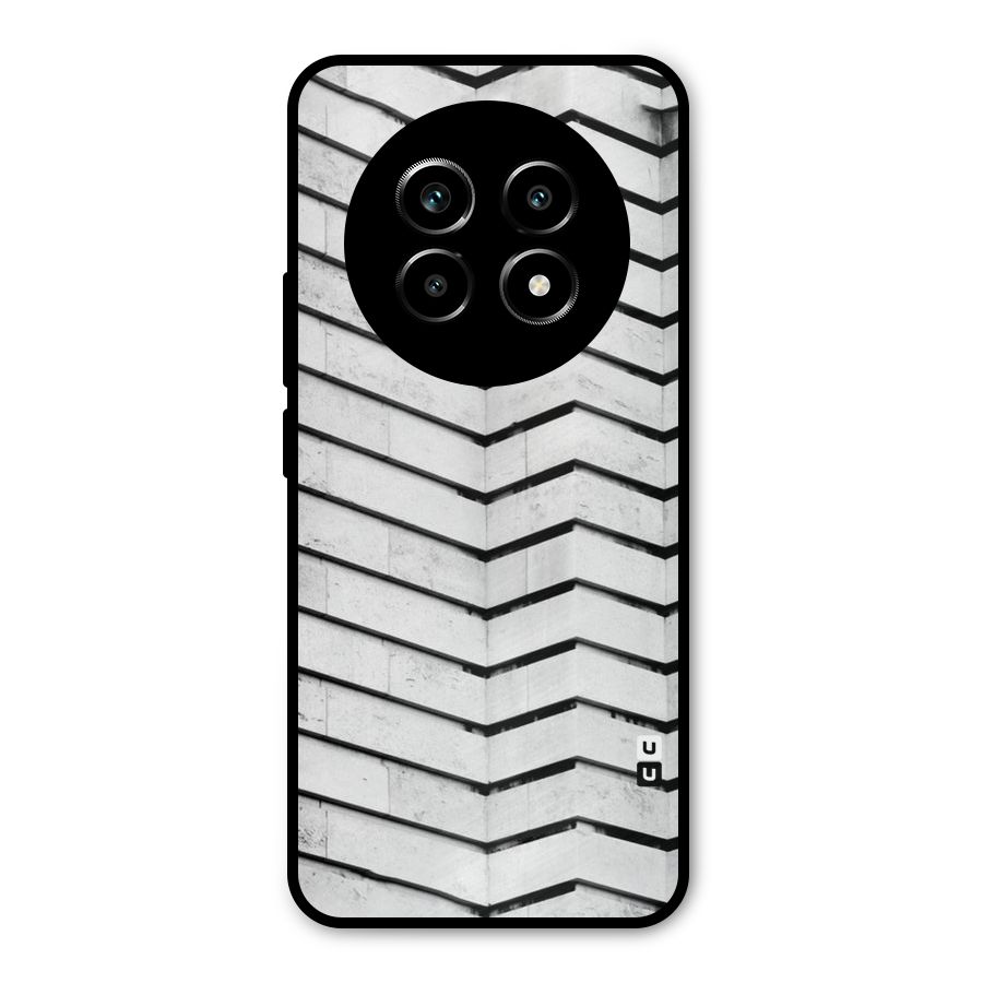 Wall Zig Zag Metal Back Case for Realme 13 Pro