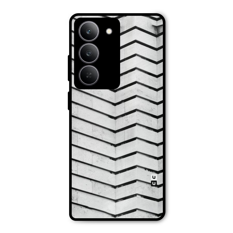 Wall Zig Zag Metal Back Case for Realme 14x