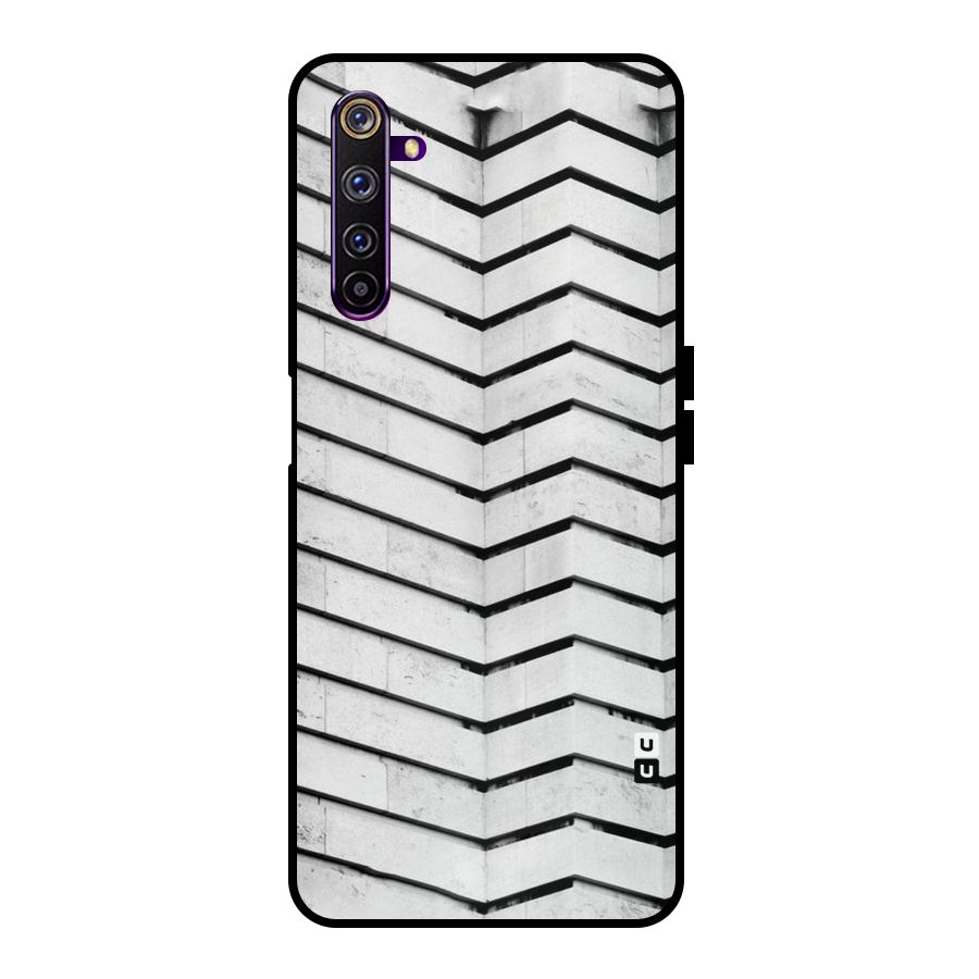 Wall Zig Zag Metal Back Case for Realme 6 Pro