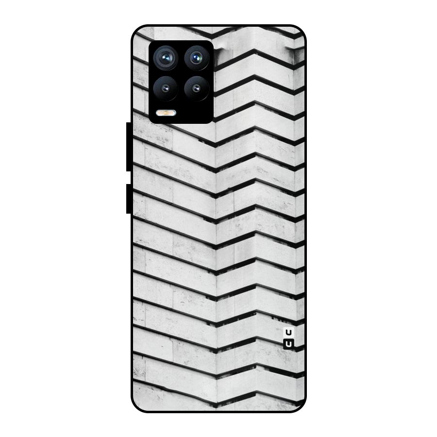 Wall Zig Zag Metal Back Case for Realme 8 Pro