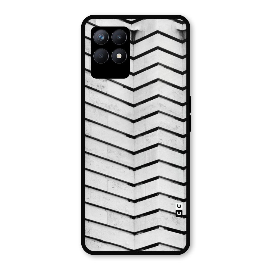 Wall Zig Zag Metal Back Case for Realme 8i