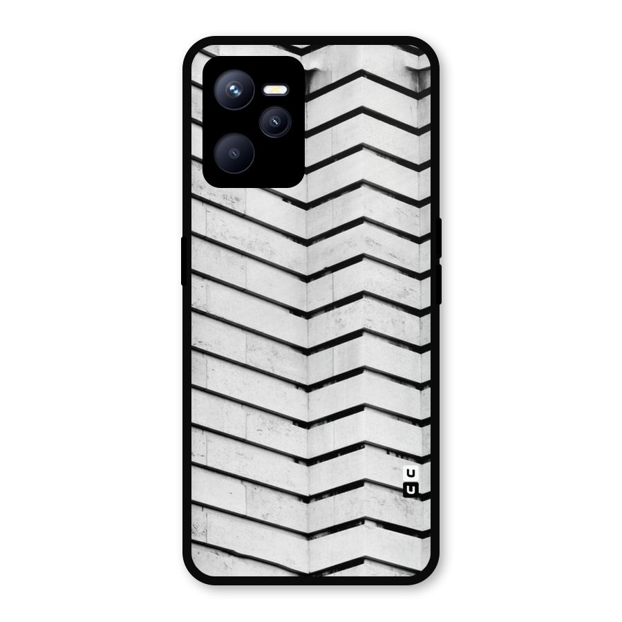 Wall Zig Zag Metal Back Case for Realme C35