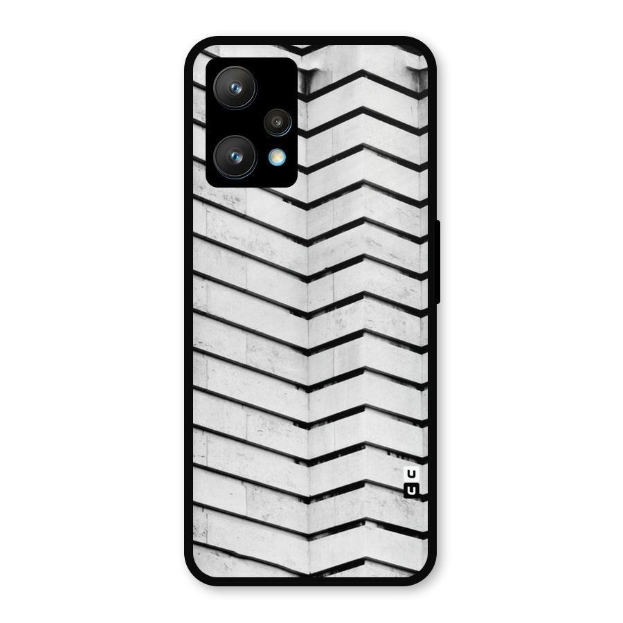 Wall Zig Zag Metal Back Case for Realme Narzo 50 Pro