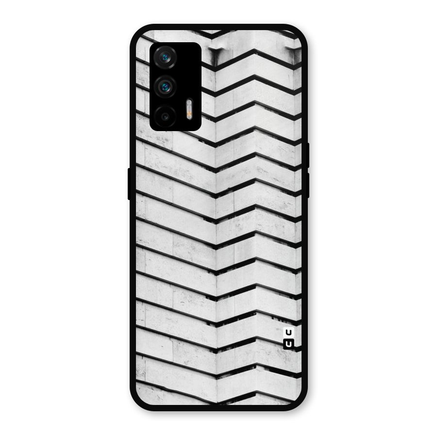 Wall Zig Zag Metal Back Case for Realme X7 Max