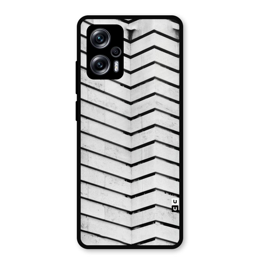 Wall Zig Zag Metal Back Case for Redmi K50i