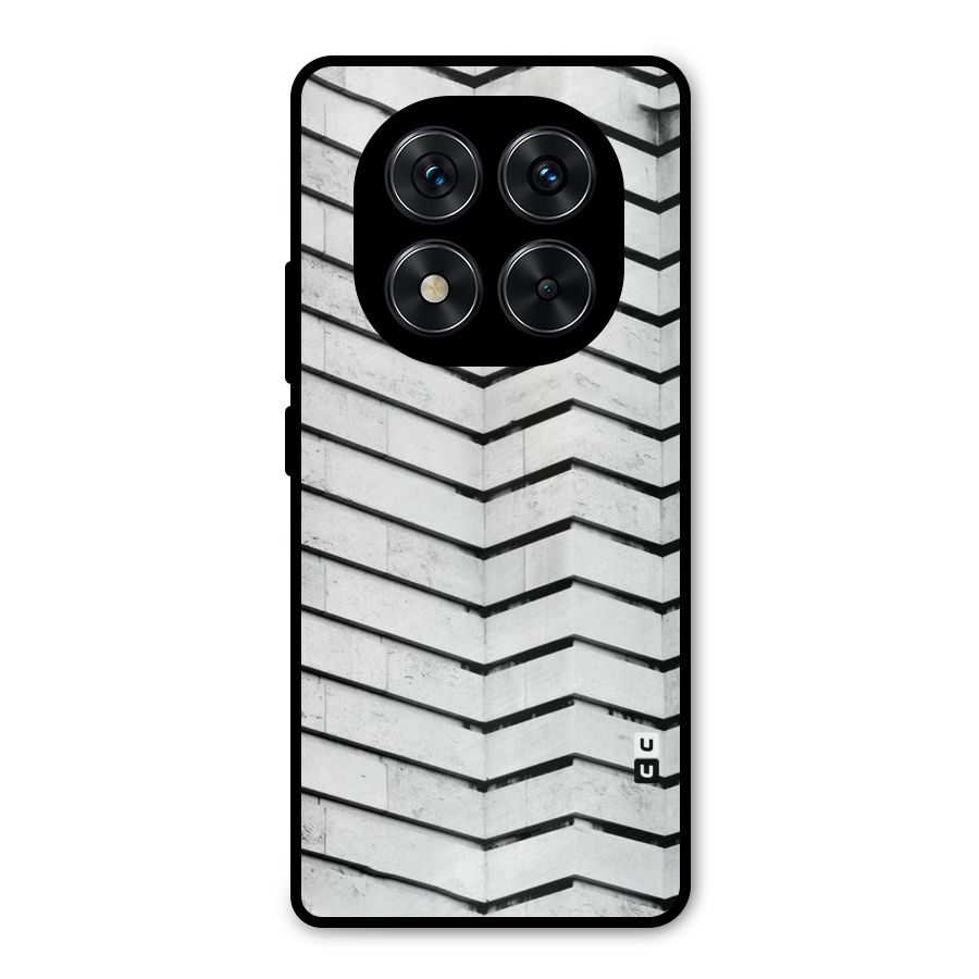 Wall Zig Zag Metal Back Case for Redmi Note 14 Pro 5G