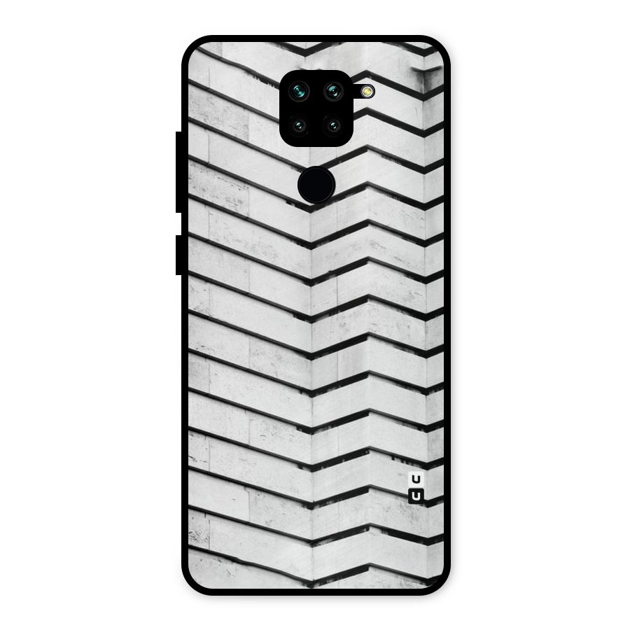 Wall Zig Zag Metal Back Case for Redmi Note 9