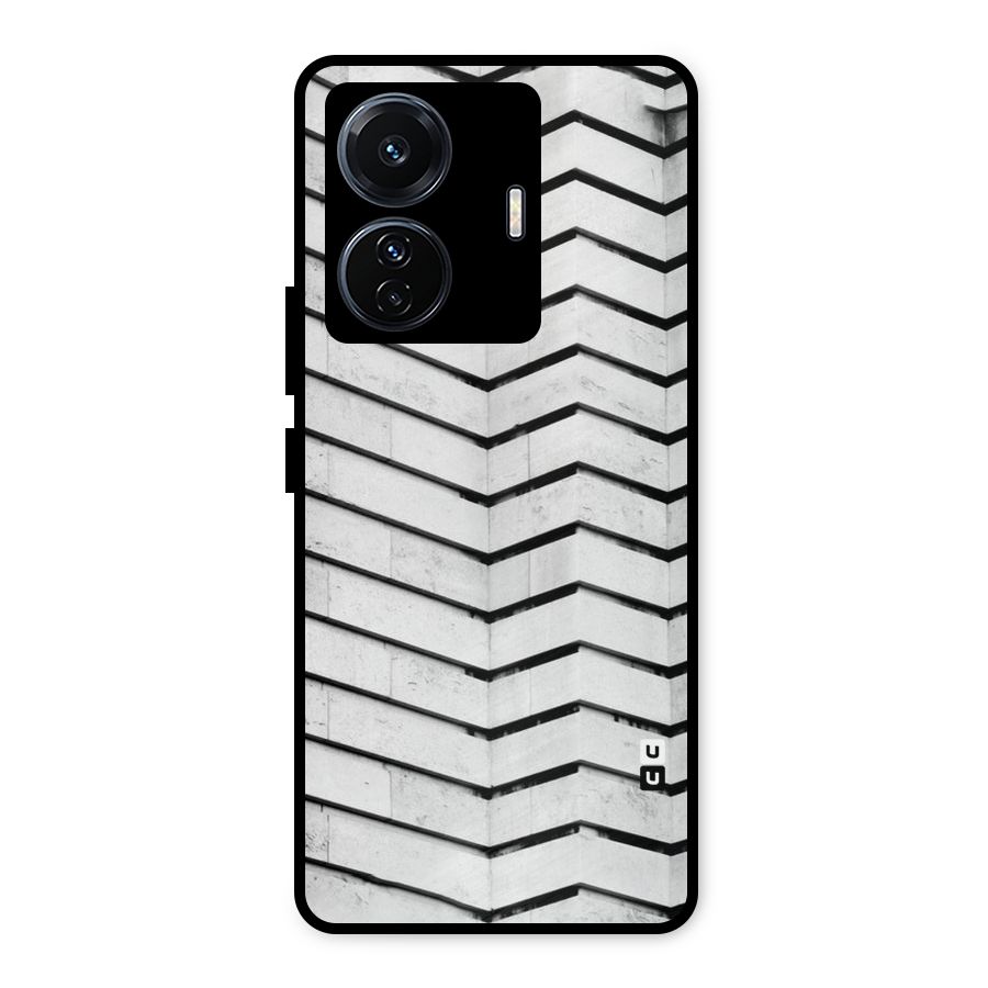 Wall Zig Zag Metal Back Case for Vivo T1 Pro