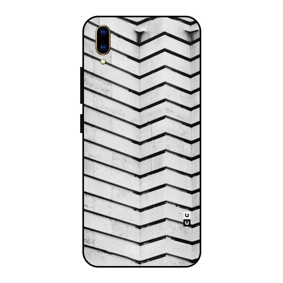 Wall Zig Zag Metal Back Case for Vivo V11 Pro
