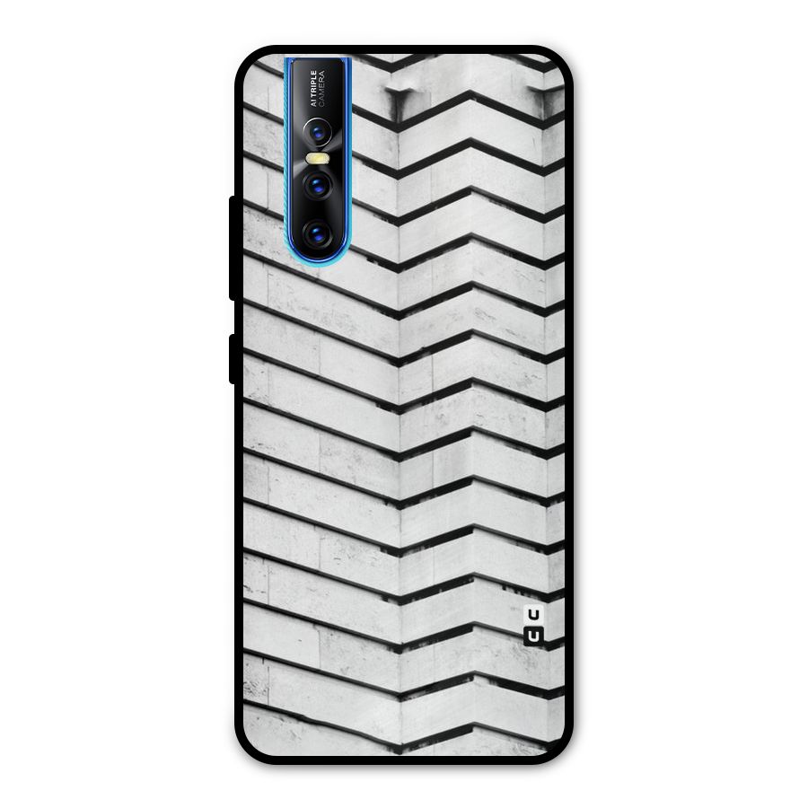 Wall Zig Zag Metal Back Case for Vivo V15 Pro