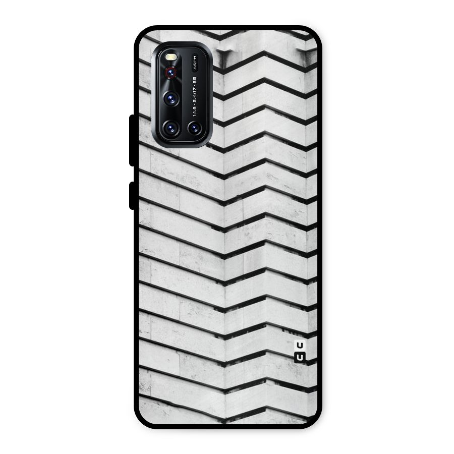 Wall Zig Zag Metal Back Case for Vivo V19