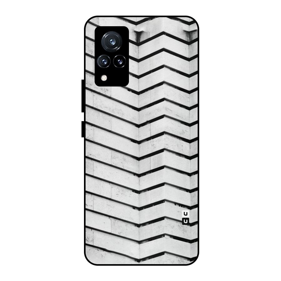 Wall Zig Zag Metal Back Case for Vivo V21 5G