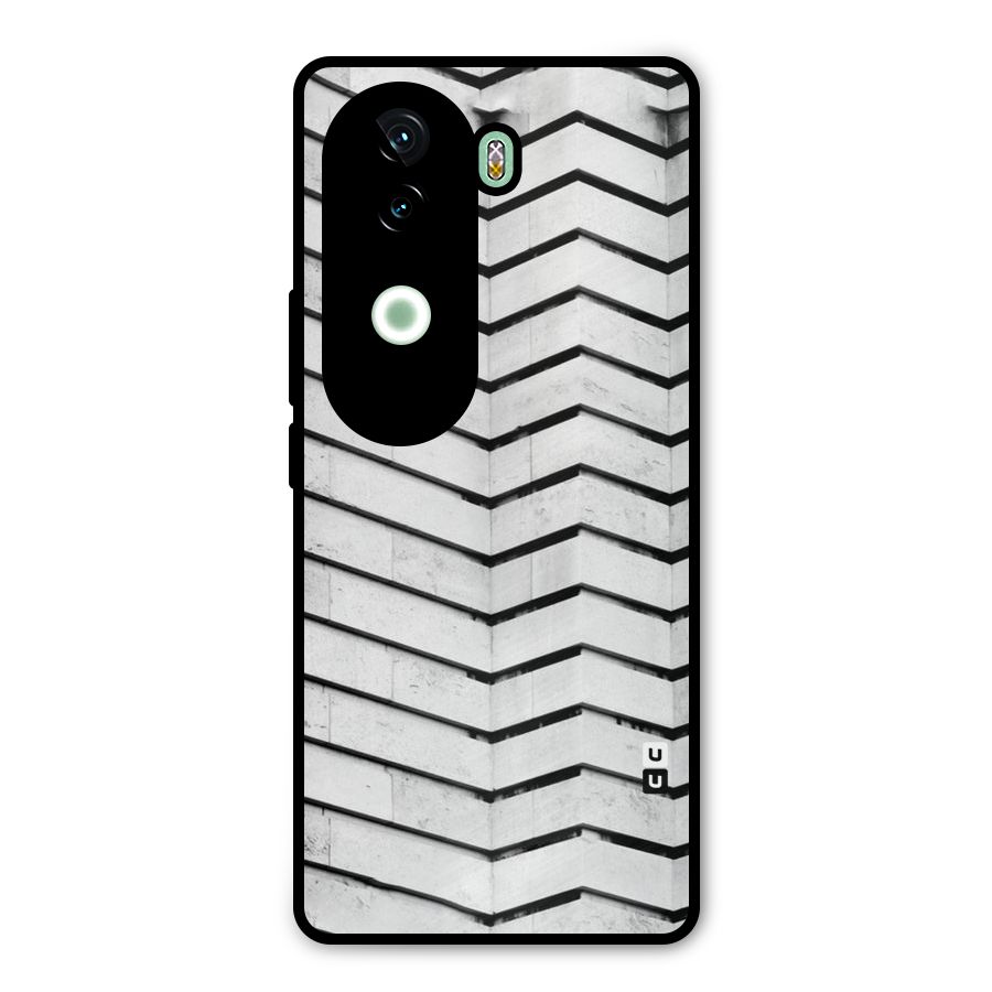 Wall Zig Zag Metal Back Case for Vivo V40e