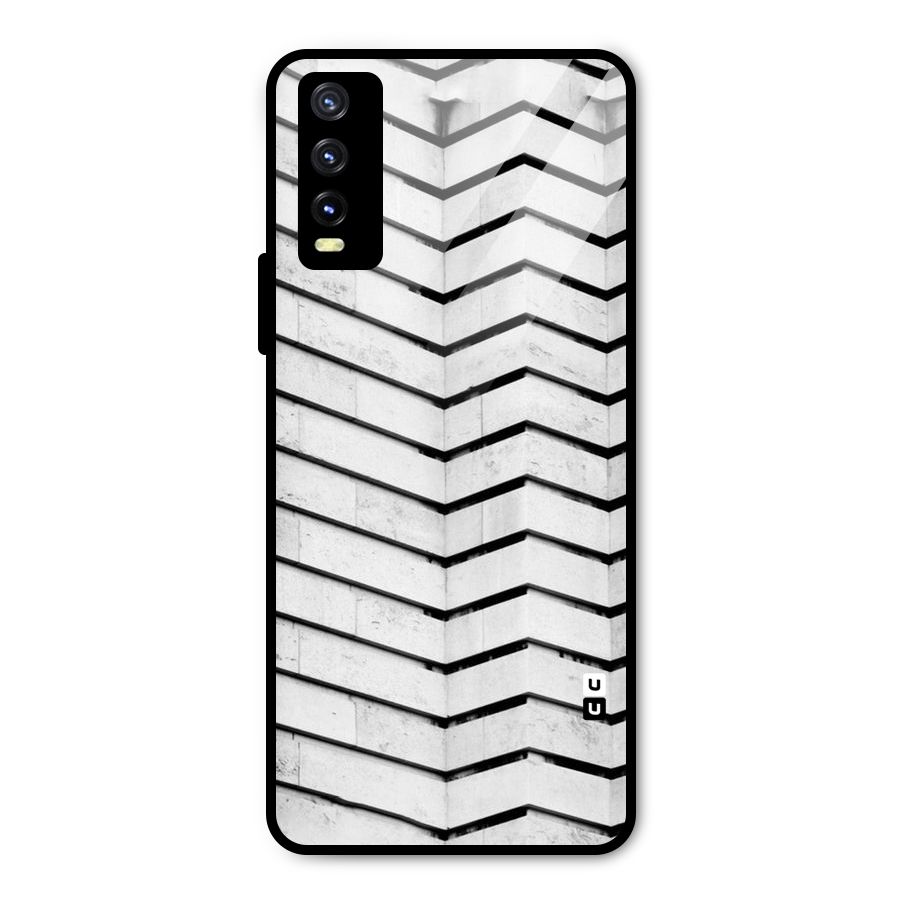 Wall Zig Zag Metal Back Case for Vivo Y20