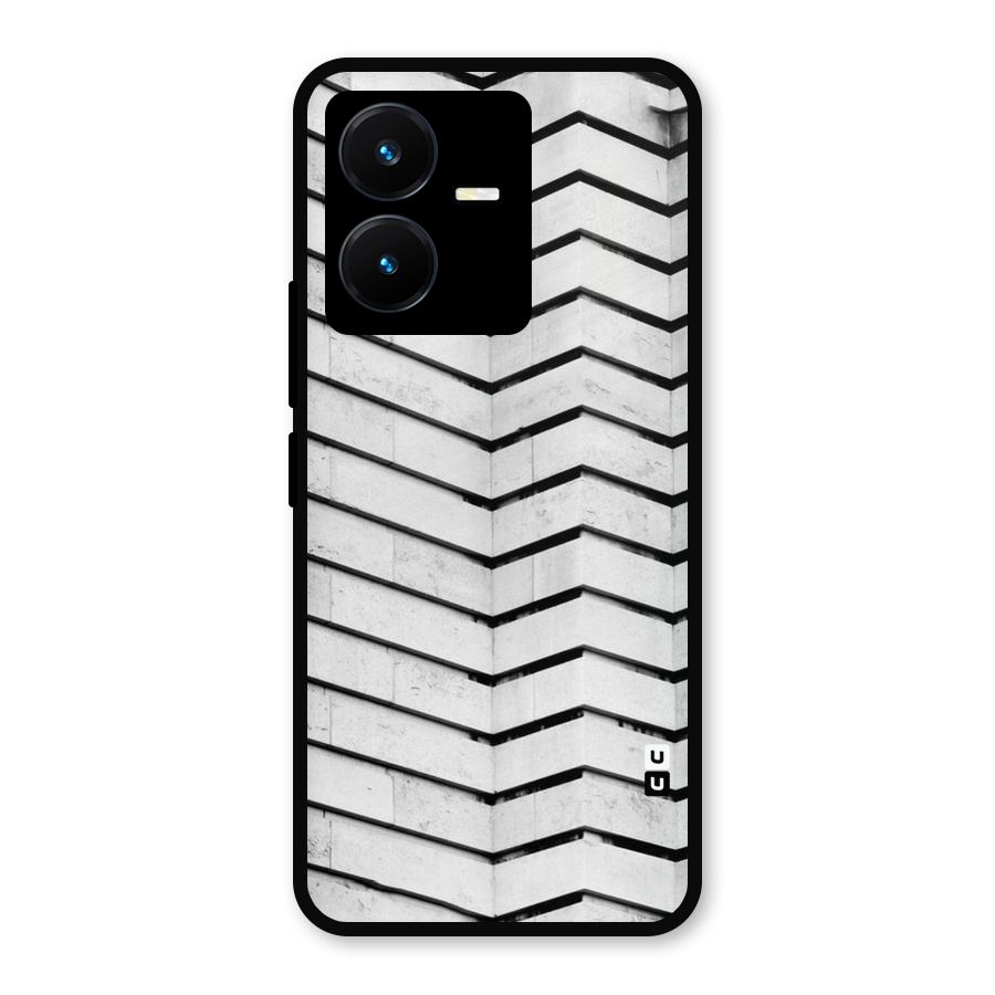 Wall Zig Zag Metal Back Case for Vivo Y22