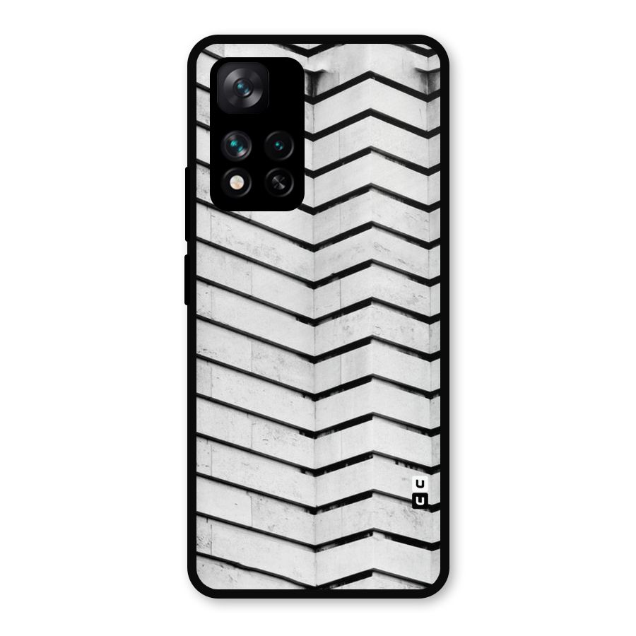 Wall Zig Zag Metal Back Case for Xiaomi 11i 5G