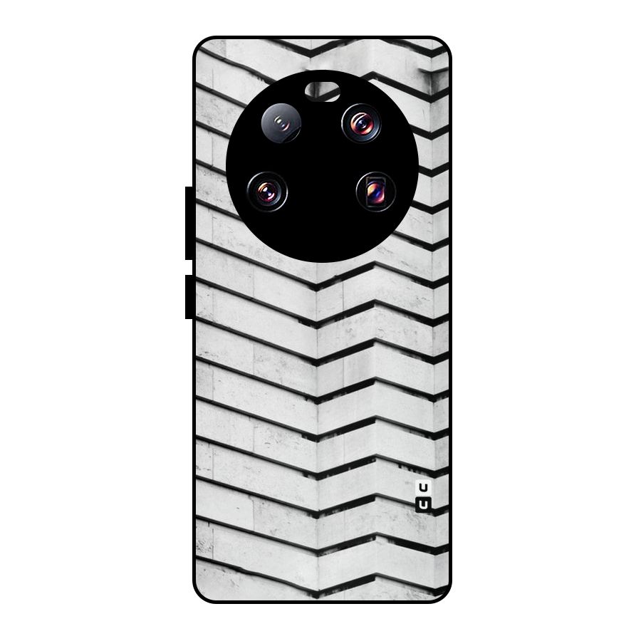 Wall Zig Zag Metal Back Case for Xiaomi 13 Ultra