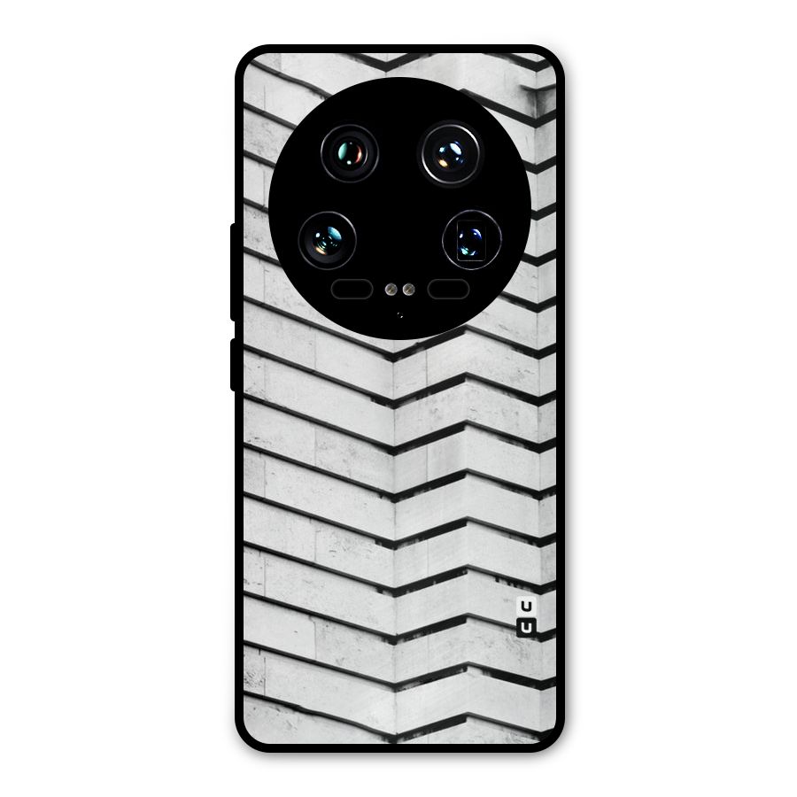 Wall Zig Zag Metal Back Case for Xiaomi 14 Ultra