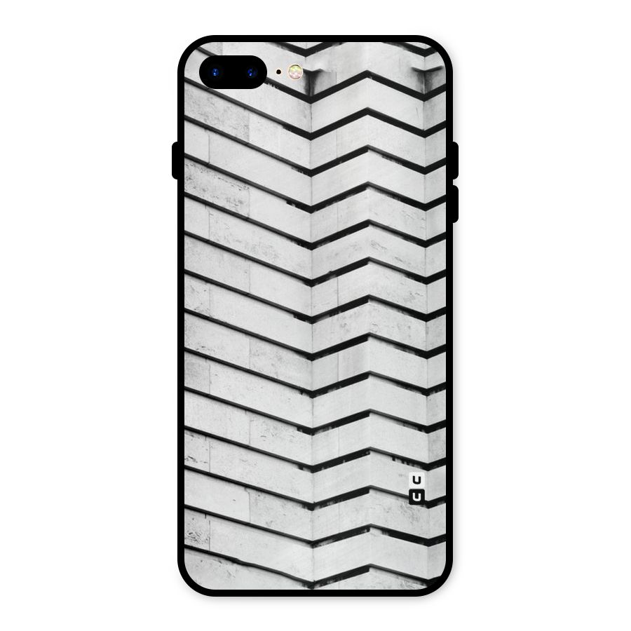 Wall Zig Zag Metal Back Case for iPhone 8 Plus