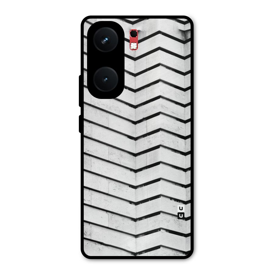 Wall Zig Zag Metal Back Case for iQOO Neo 9 Pro