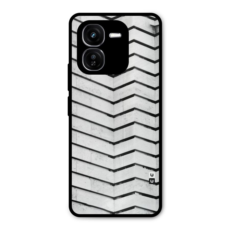 Wall Zig Zag Metal Back Case for iQOO Z9x