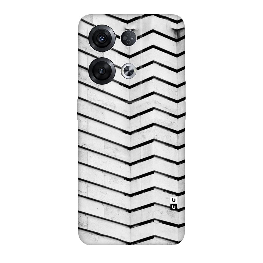 Wall Zig Zag Original Polycarbonate Back Case for Oppo Reno8 Pro 5G