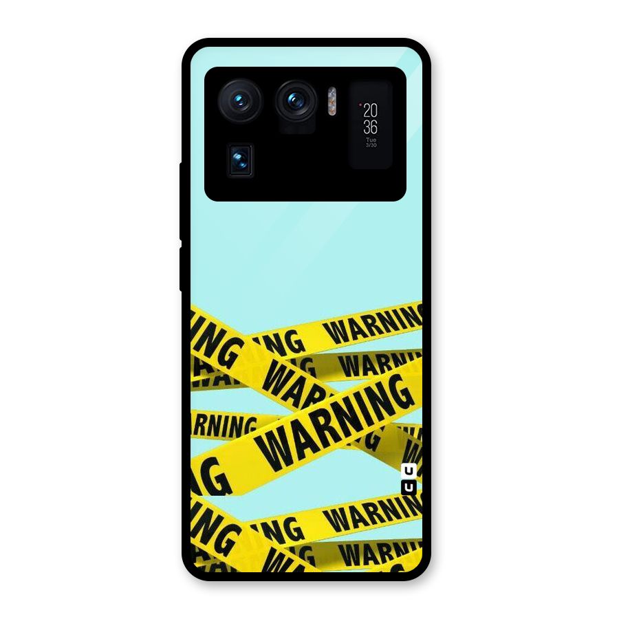 Warning Design Glass Back Case for Mi 11 Ultra