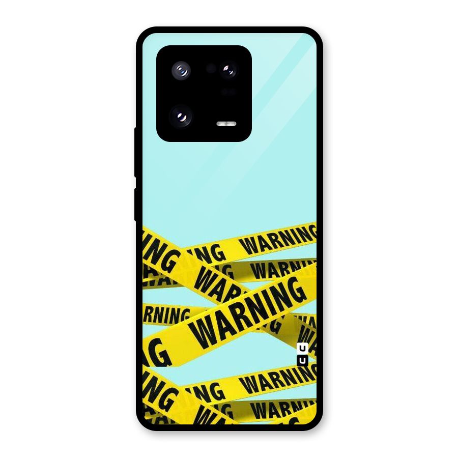 Warning Design Glass Back Case for Xiaomi 13 Pro