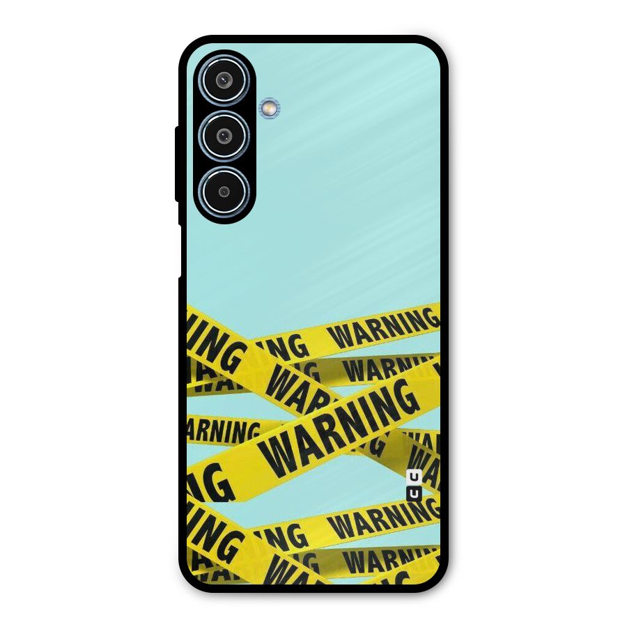 Warning Design Metal Back Case for Galaxy M35