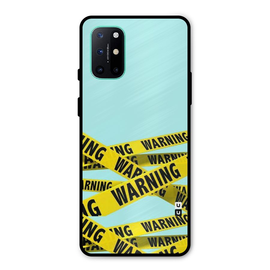 Warning Design Metal Back Case for OnePlus 8T