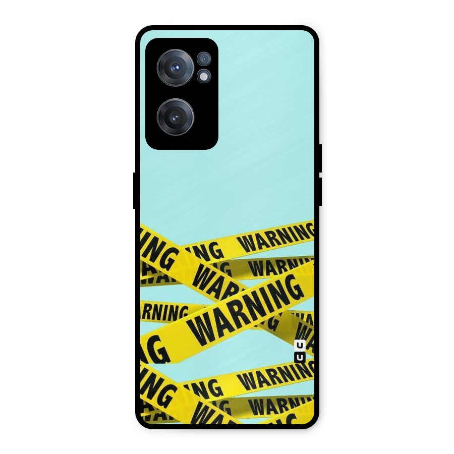Warning Design Metal Back Case for OnePlus Nord CE 2 5G