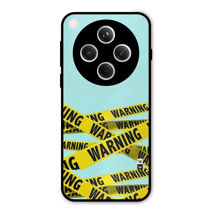 Warning Design Metal Back Case for Oppo Find X8