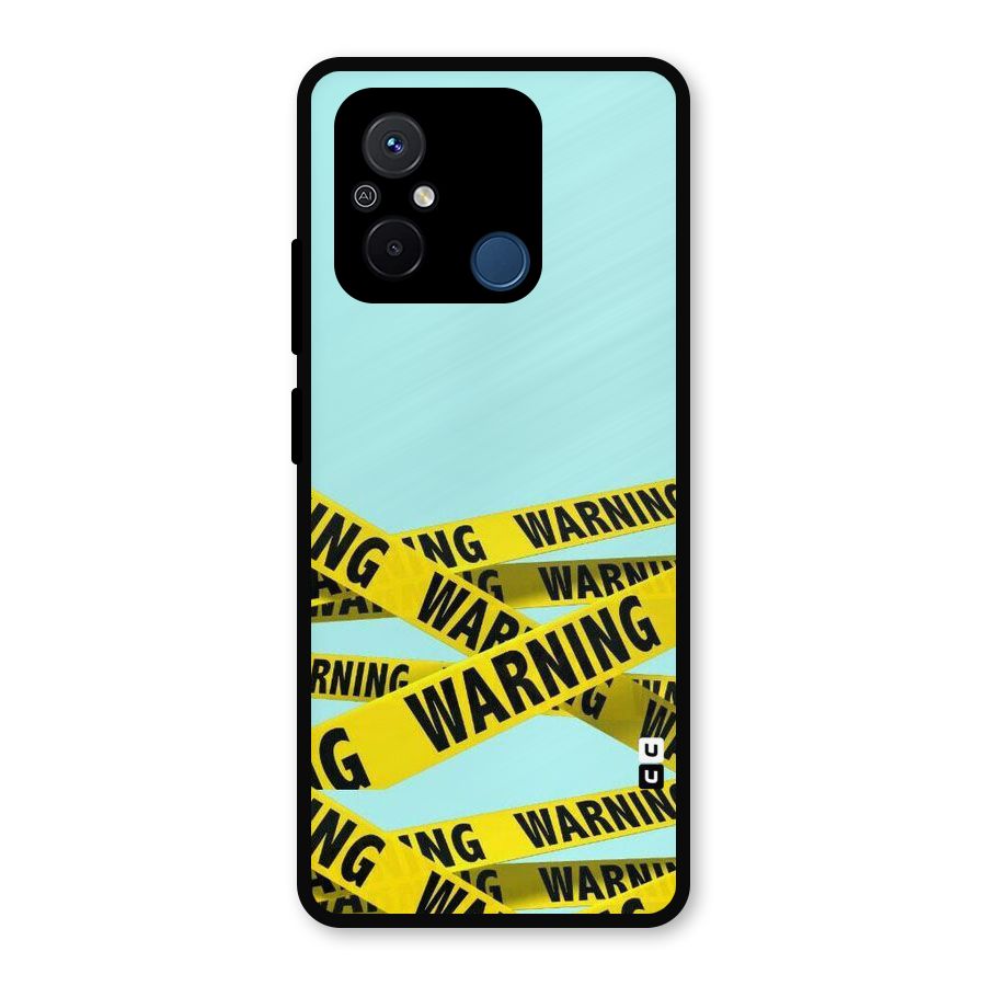 Warning Design Metal Back Case for Poco C55