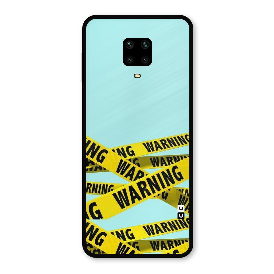 Warning Design Metal Back Case for Poco M2 Pro