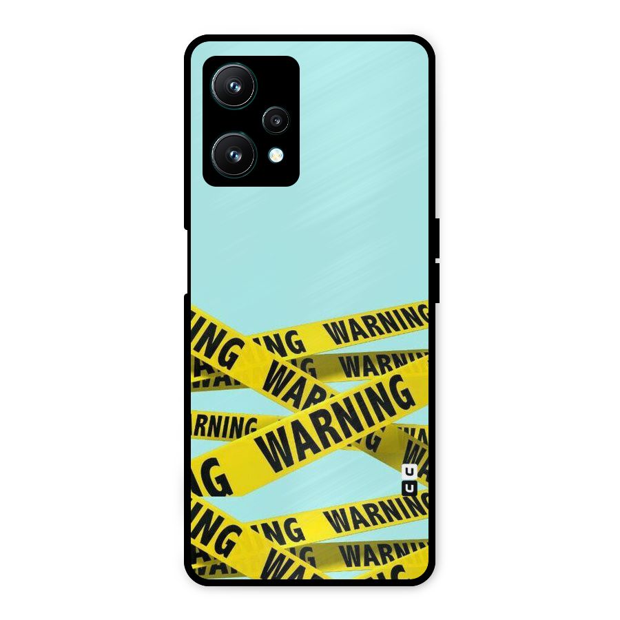 Warning Design Metal Back Case for Realme 9 Pro 5G