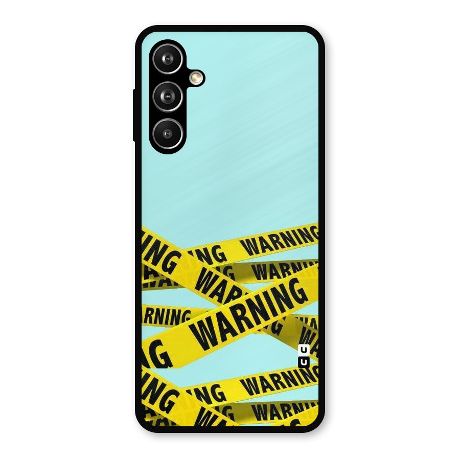 Warning Design Metal Back Case for Samsung Galaxy M54