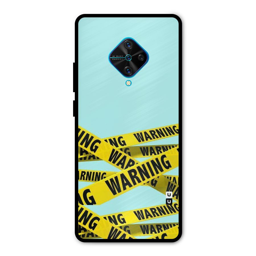 Warning Design Metal Back Case for Vivo S1 Pro