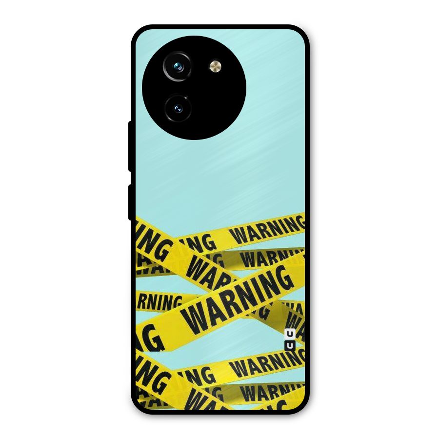 Warning Design Metal Back Case for Vivo T3x