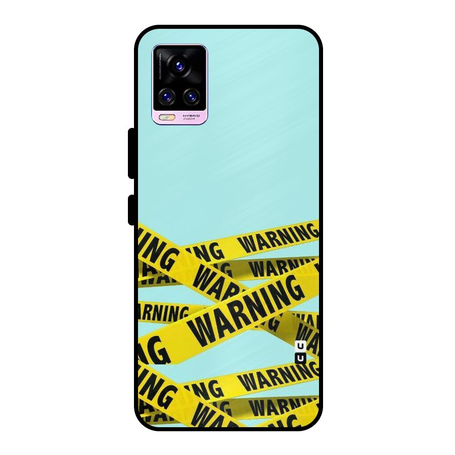 Warning Design Metal Back Case for Vivo V20 Pro
