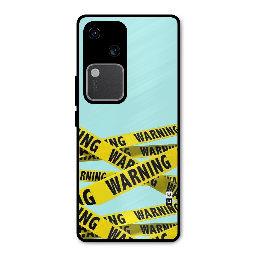 Warning Design Metal Back Case for Vivo V30