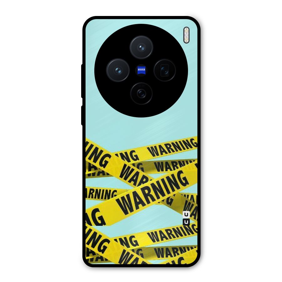 Warning Design Metal Back Case for Vivo X200