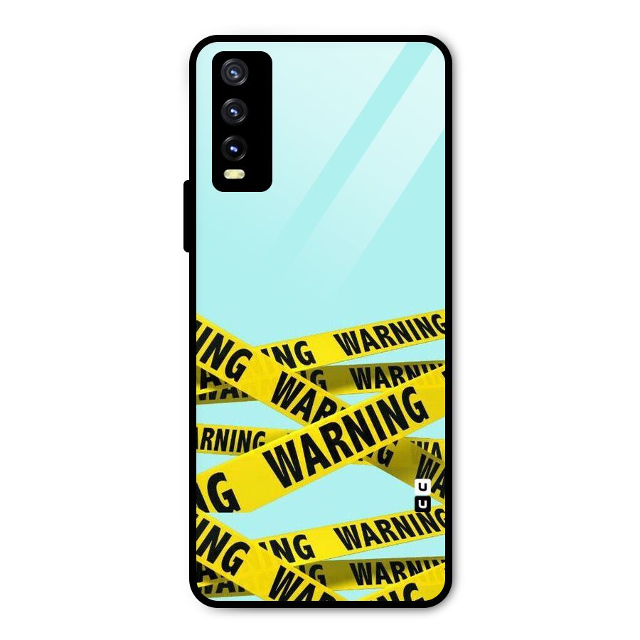 Warning Design Metal Back Case for Vivo Y20g