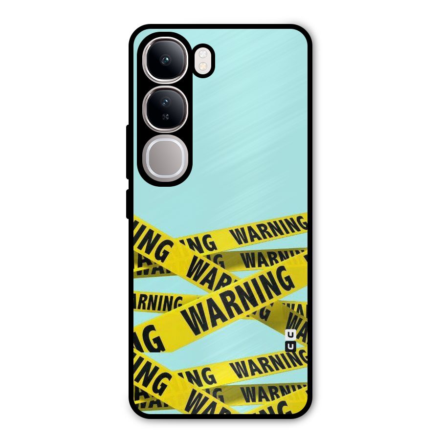 Warning Design Metal Back Case for Vivo Y300