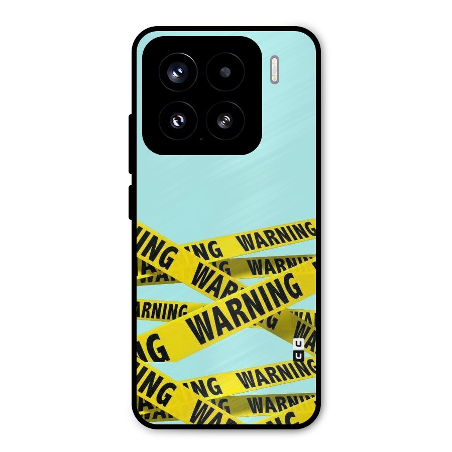 Warning Design Metal Back Case for Xiaomi 15