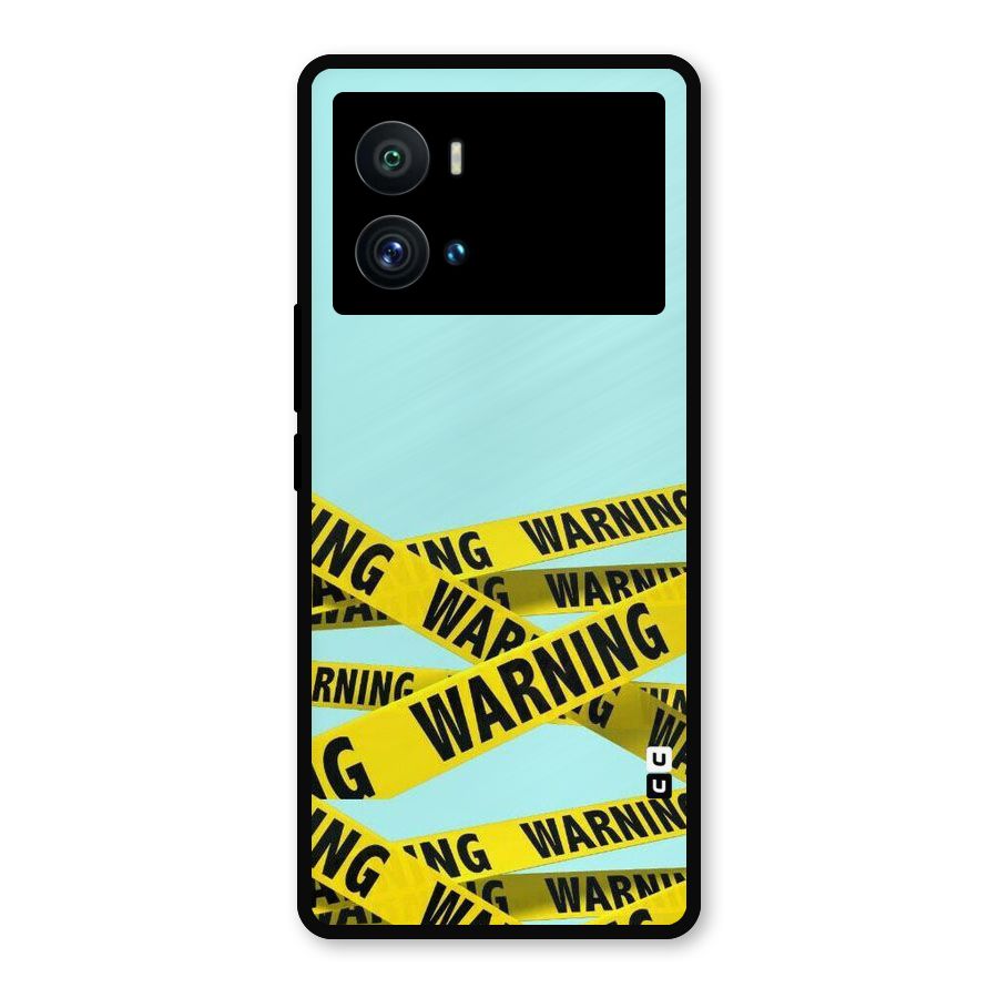 Warning Design Metal Back Case for iQOO 9 Pro