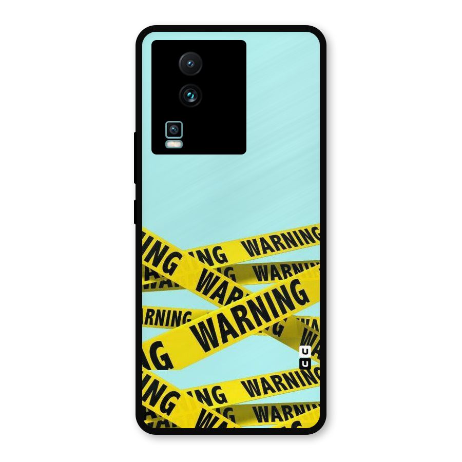 Warning Design Metal Back Case for iQOO Neo 7 Pro