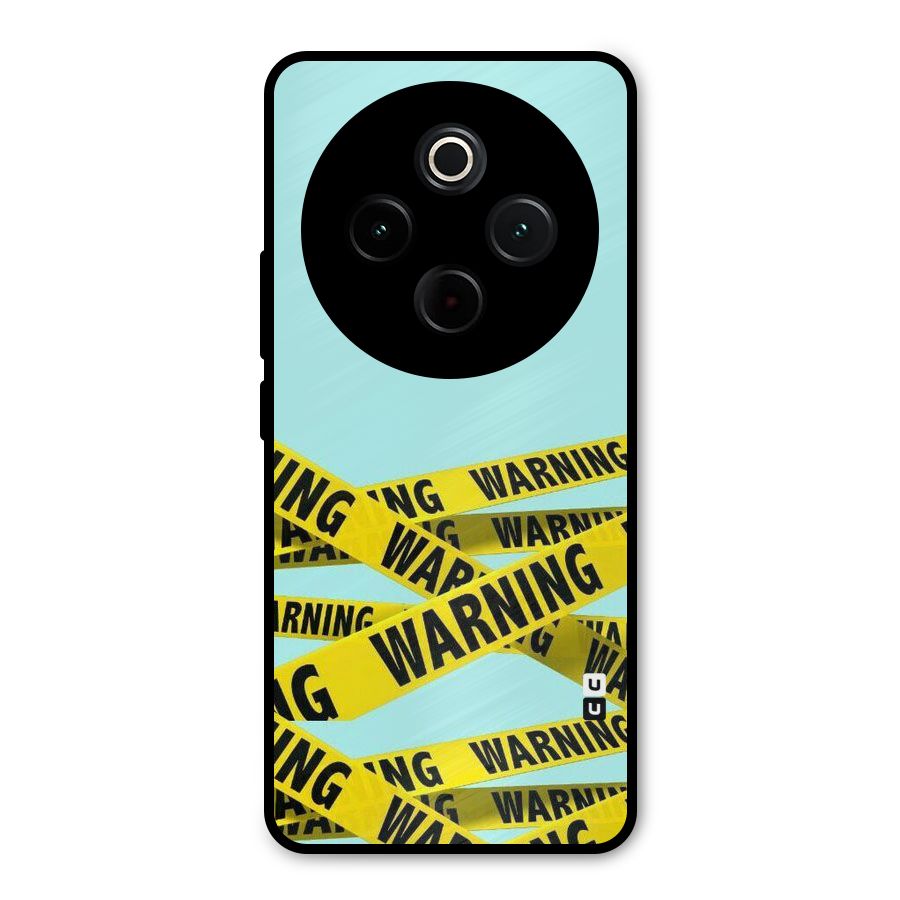 Warning Design Metal Back Case for iQOO Z10